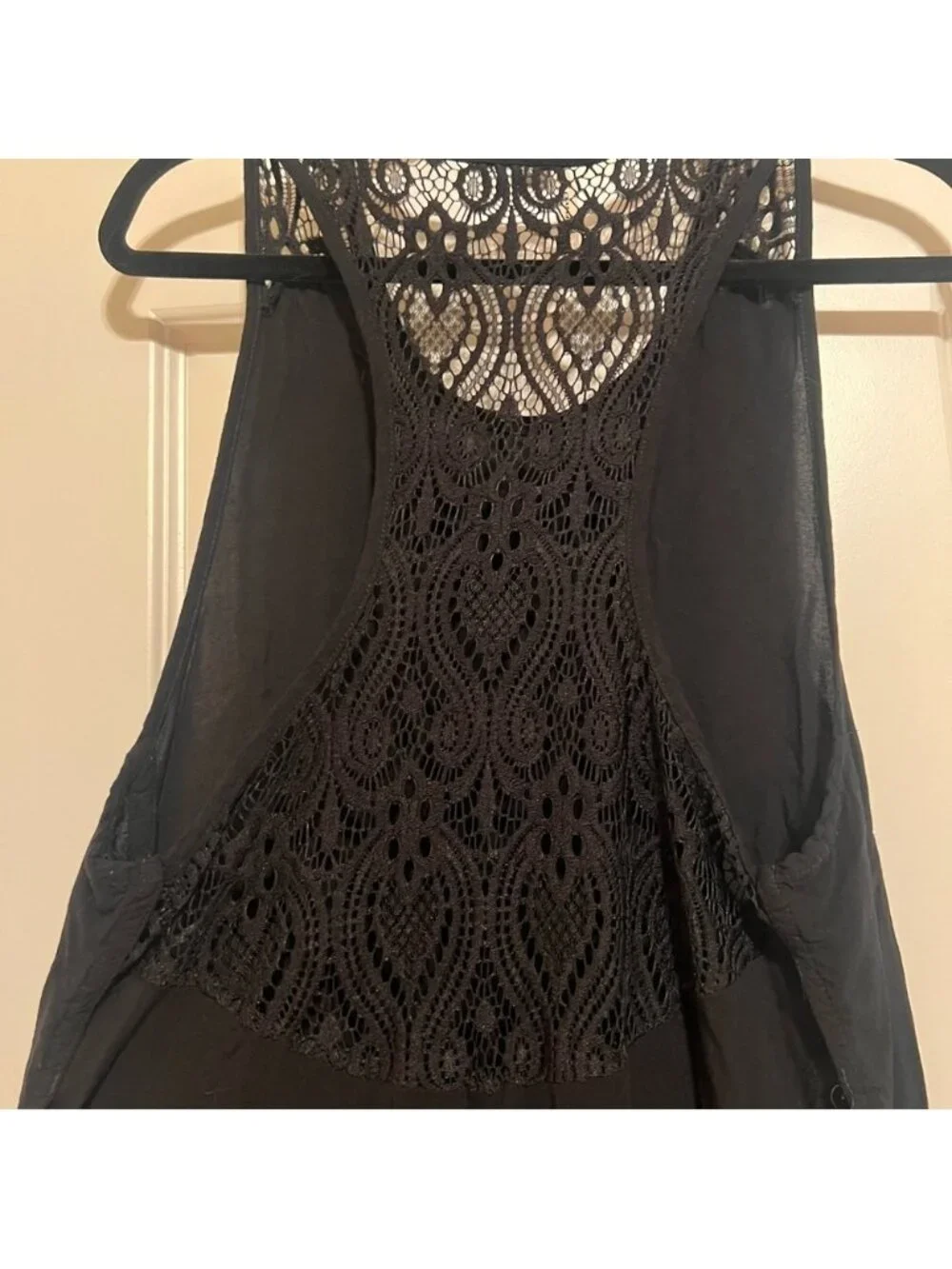 Black Lace Swim Coverup